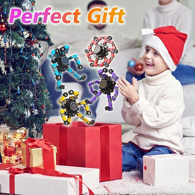 Gokeey 32 Pcs Party Favors for Kids 8-12, Treasure Box Toys for Classroom Prizes, Transformable Fidget Spinners Bulk, Goodie Bag Stuffers for Boys and Girls, Pinata Fillers, Sensory Toys