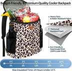 Camping Cooler Backpack 30 45 Cans, Soft Backpack Coolers Insulated Leak Proof Travel Cooler Bag Waterproof Lunch Picnic Beach Work Trip Thermal Bag Drink Beverage Beer Bag Cooler