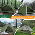 1/2 Person Backpacking Tent for Camping - Ultralight & Waterproof Outdoor Camping Tent, Easy Set Up Compact Tent for 3 Season, Lightweight Tents for Hiking by Underwood Aggregator
