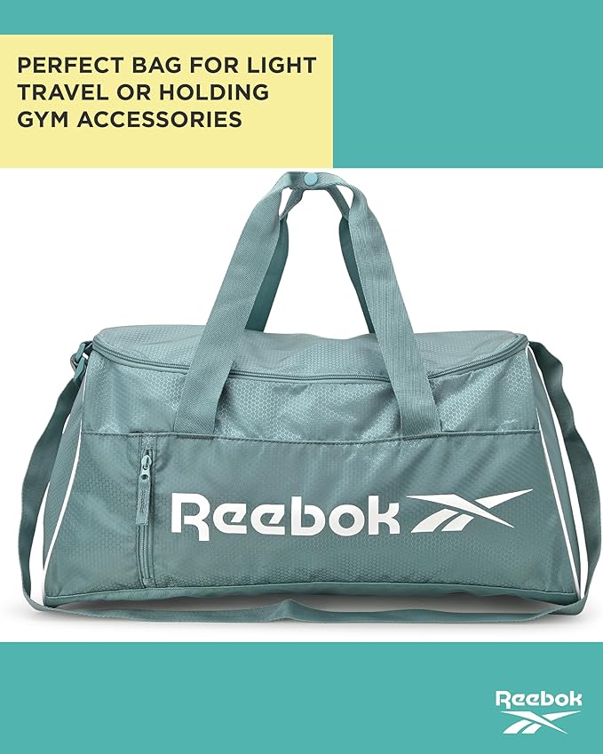 Reebok Duffle Bag - Lightweight Unisex Carry On Gym Bag - Travel and Sports Duffel Bags for Men and Women, Denver - Trellis