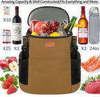 Camping Cooler Backpack 30 45 Cans, Soft Backpack Coolers Insulated Leak Proof Travel Cooler Bag Waterproof Lunch Picnic Beach Work Trip Thermal Bag Drink Beverage Beer Bag Cooler