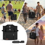 MIYCOO Cooler Bag Double Deck - 60 Can Leakproof Insulated Portable Soft Lunch Cooler, Extra Large Expandable Ice Chest Cooler for Beach, Picnic, Camping, Shopping