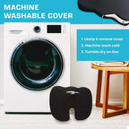 Xtreme Comforts Seat Cushions | Office Chair Cushions for Desk, Car, Wheelchair| Ergonomic Memory Foam Seat Cushion for Support & Comfort | Helps Improve Sitting Posture for Work & Body Relief