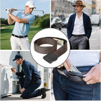 Travel Security Money Belt with Hidden Money Pocket - Cashsafe Anti-Theft Wallet Unisex Nickel free Nylon Belt by JASGOOD