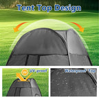 1-Person Camping Chair Pop up Tent, 47"x47"x59" See Through Single Mesh Tent Bugs Barrier Mosquito Net 2 Zipper Doors Outdoor Sports Pod Shelter with Bag for Fishing, Not Included Chair
