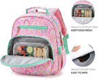 mibasies Toddler Backpack for Girls 2-4: Cute Kids Backpacks for Girls - Preschool Kindergarten Backpack - Rainbow Pink
