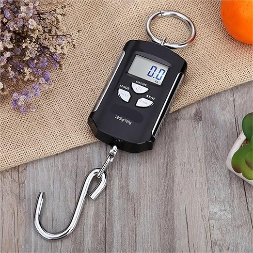 Luggage Weight Scale, Hanging Scale Backlit Electronic with Hook 200kg/100g Digital,for Travel