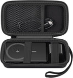 Case for Anker Magnetic Battery 10,000mAh Foldable Wireless Portable Charger, 633/622/621/321 5,000mAh Power Bank (MagGo) Holder, Storage for Baseus Power Delivery -Case Only (Black, Large)