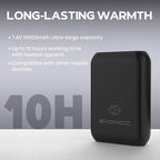 7.4V 16000mAh Battery Pack for Heated Vest with DC USB-C Ports, Portable Rechargeable Power Bank with Digital Display, Heated Vest Battery Pack for ORORO Venustas Heated Vest, Jacket, Pants
