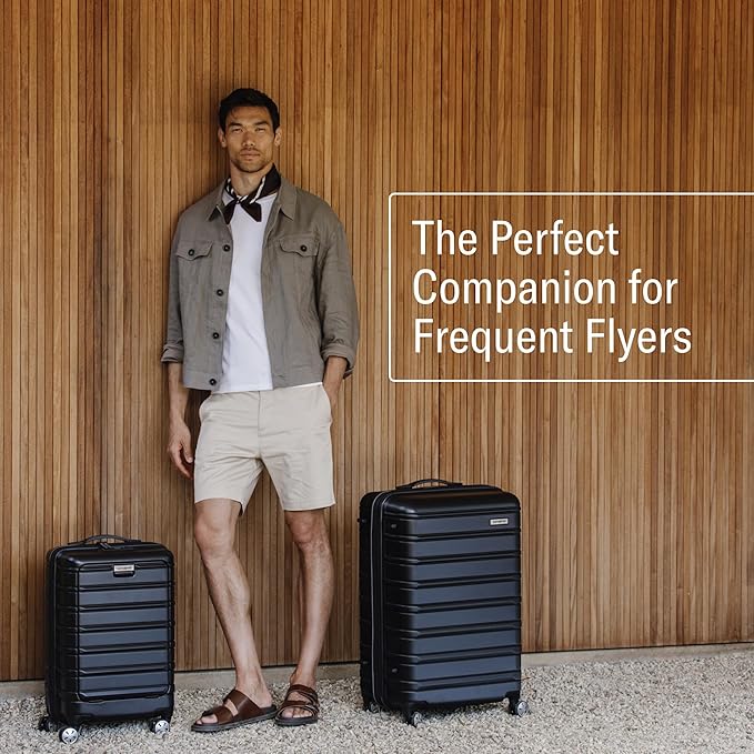 Samsonite Omni 2 Hardside 3 Piece Set - Includes Global Carry-On, Medium, & Large Checked Suitcases - 360° Dual Spinner Wheels - Integrated TSA Lock & Expansion - Amazon Exclusive - Artic Silver
