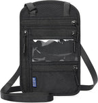 Neck Wallet,Travel for Passport Holder Neck Pouch Wallet RFID Blocking Men Women with Adjustable Neck Strap