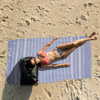 YSYJ 12 Pack Turkish Beach Towel Oversized Beach Towels 36"x71"Turkish Towel Soft Sand Free Quick Dry Lightweight Beach Towel Bath Towels Navy