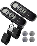 LUGGEX Luggage Weight Scale, Suitcase Scale, Luggage Scale Travel Digital, Travel Scale with Large LCD Display, Portable & Battery Included (Black, 2 Pack)