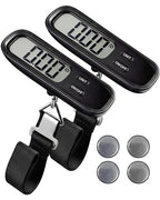 LUGGEX Luggage Weight Scale, Suitcase Scale, Luggage Scale Travel Digital, Travel Scale with Large LCD Display, Portable & Battery Included (Black, 2 Pack)