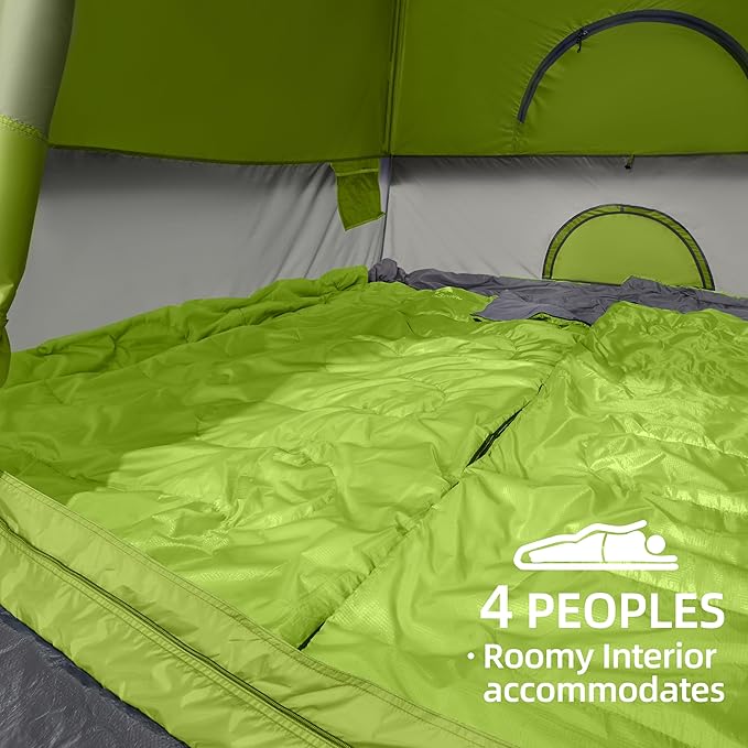 CAMEL CROWN Tents for Camping 4/8 Person Waterproof Tent Quick Setup Folding Outdoor Backpacking Tents Family Hiking