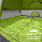 CAMEL CROWN Tents for Camping 4/8 Person Waterproof Tent Quick Setup Folding Outdoor Backpacking Tents Family Hiking