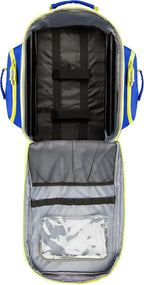 Scherber Fully-Stocked Premium First Responder Backpack | EMT/EMS Medic Trauma, Bleeding & Oxygen Medical Kit | CAT Tourniquet, QuikClot 4x4, HyFin Chest Seal & 250+ First Aid Supplies - Blue