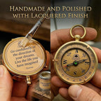 The Dream Chaser Compass - Go Confidently -2026 Unique Graduation Gifts for Him, College, High School, Cool Birthday Gift Idea for Son, Boys, Motivational Greeting Card Included