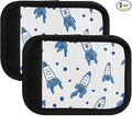 Rockets Blue Luggage Handle Wrap for Suitcase Luggage Tags Handle Covers Identifiers Soft Decorations Travel Accessories 2 Pack
