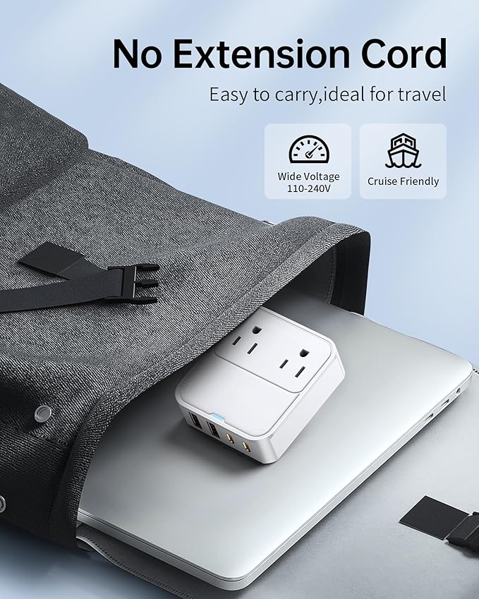 USB C Charger Block,Slim Flat USB Wall Charger Plug with 2 Outlet Ports,Multi USB C Charging Power Adapter for Home Travel Office School (20W)