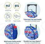 Wildkin Kids Rolling Luggage – Carry-On Size for School & Overnight Travel