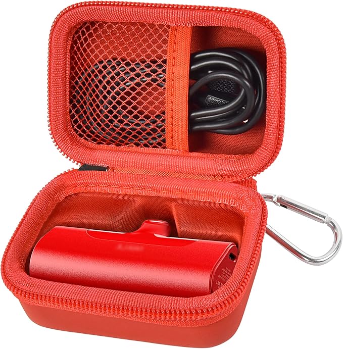 Portable Charger Power Bank Case for Swyop/for Feob/for Charmast/for JEJILL/for LanLuk/for VEGER/for iWALK/for Taegila/for Kuulaa and More Small Charging Battery Pack - Bag Only (Red)