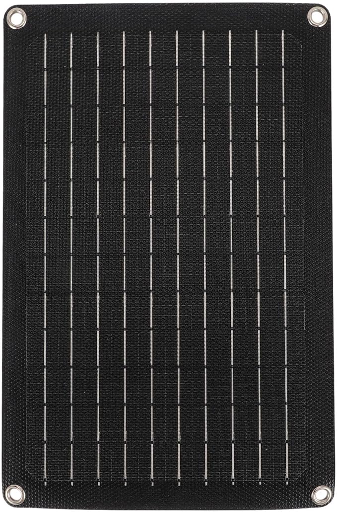 20W Solar Panel Portable Water Fast Charge Solar Charger PD Dual Output USB Foldable Solar Power Charger for Outdoor Activities Monocrystalline Silicon ABS 32x21.5cm