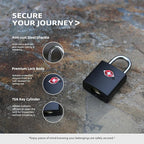 TSA Locks for Luggage with Keys, Travel Luggage Locks TSA Approved 4 Pack, Small Padlock with Key, Keyed Alike Mini Padlock for Suitcase, Backpack, Bag, Zipper, Case, Box, Small Locker