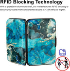 Credit Card Holder Small RFID Blocking Wallet Business Metal Slim Mini Aluminum Hard Case for Women Men