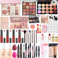 All-in-One Makeup Kit for Teens Women Full Kit, Makeup Gift Set for Girls, Makeup Essential Bundle Includes Eyeshadow Foundation Lipsticks Lipgloss Mascara Eyeliner Contour Stick Cosmetic Brush Set