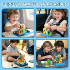 60PCS Mini Magnetic Building Cubes Set, Adventure-themed Magnetic Blocks, Portable Magnetic Travel Blocks with Iron Case, Educational Toy for Kids STEM & Construction Learning for Kids Aged 3+