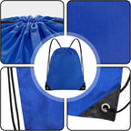 Grneric Drawstring Backpack Bulk 70Pcs String Backpack Drawstring Bags Cinch Bag Sackpack for Men Women Gym(Navy Blue)
