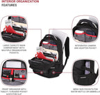 SwissGear 2769 ScanSmart Laptop Backpack, Fits Most 16 Inch Laptops, TSA Friendly, Work, School, Men's and Women's, Black