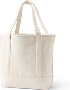 Lands' End Open Top Canvas Tote Bag