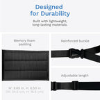 Airplane Foot Hammock for Plane Travel - Adjustable Foot Rest with Sleep Eye Mask Set- Best Airplane Gadgets - Long Flight Must Haves for Comfortable Leg Support