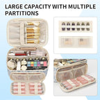 OCHEAL Makeup Bag, Multifunctional Make Up Bags Large Compact Makeup Bag Organizer Cosmetics Toiletry Brushes Storage Case for Women Girls Makeup Case with Handle Divider-Floar