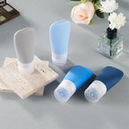 INSFIT Travel Bottles for Toiletries, TSA Approved 3oz Travel Size Containers, BPA Free Leak Proof Squeezable Silicone Tubes for Shampoo Conditioner Lotion Body Wash with Labels