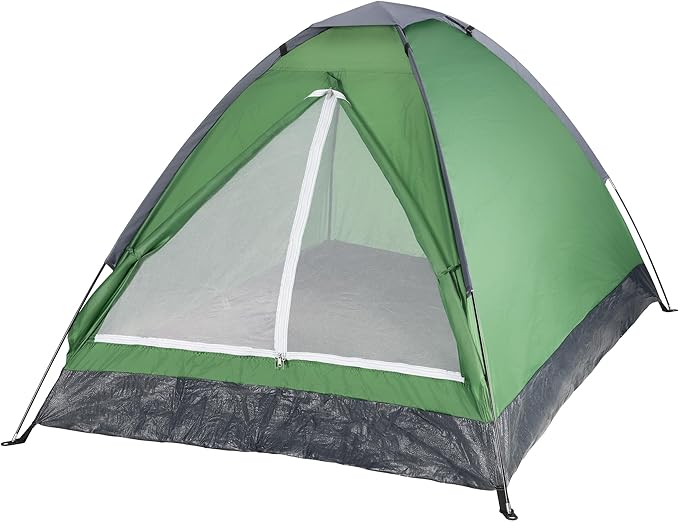2 Person Outdoors Camping Tent with Rain Fly and Carrying Bag - Lightweight Outdoor Pop Up Tents for Camping Essentials, Music Festivals, Backpacking, Hiking, or Beach Shelter by Wakeman Outdoors