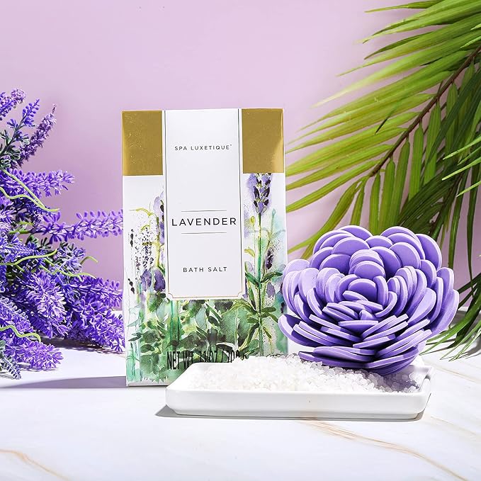 Spa Luxetique Gift Baskets for Women Lavender Spa Gifts for Women 12 Pcs Birthday Gifts for Women Gift Set for Her Mothers Day Gift for Mom