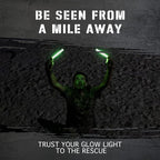 Emergency Glow Sticks with 12 Hours Duration, Individually Wrapped Industrial Grade Glowsticks for Survival Gear, Camping Lights, Power Outages and Military Use