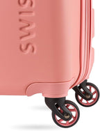 SwissGear 7366 Signature Hardside Expandable Luggage with Spinner Wheels, TSA Lock, Cup-Holder, Coral Almond, 3-Piece Set (19/23/27)