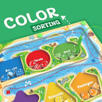 MTYOKILN Magnetic Color & Shape Maze - Montessori Toys for 3 4 5 Year Old, Color and Shape Sorting Toy, Montessori Toys for Kids Boys Girls Gifts Ages3+, Preschool Learning Activities