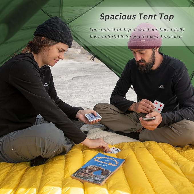 Naturehike Mongar Backpacking Tent, 3 Season Ultralight Lightweight Double Layer Free Standing Tents for Camping Hiking Cycling