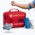 First Aid Kit 346 Piece with Tourniquet | Vital House Physician-Designed Emergency & Trauma Supplies for Home, Car, Travel, Camping & Hiking