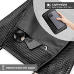 KALIDI Beach Nylon Mesh Tote Bag, Casual Tote Bag Hobo Women Foldable MAX 23L Shoulder Bag For Beach Picnic Vacation
