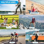 FENSAN Solar Portable Shower Bag, 5 Gal/20L Solar Heating Outdoor Camping Shower Bag with On-Off Switchable Shower Head&Removable Hose Suitable for Camping, Hiking, Travel, Beach Swimming