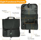 Airplane Seat Storage Pocket, International Travel Essentials,Airplane Pocket Organizer, Airplane Travel Accessories,Removable Toiletry Bag Designed