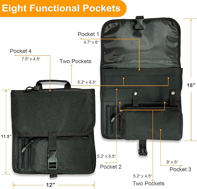 Airplane Seat Storage Pocket, International Travel Essentials,Airplane Pocket Organizer, Airplane Travel Accessories,Removable Toiletry Bag Designed