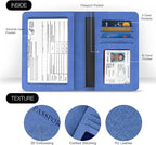 2 Pack Vaccine Card Holder,Passport And Vaccine Card Holder Combo-Baby Blue&Pink