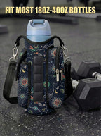 AUPET Magnetic Gym Bag for Men & Women, Small Gym Bag Organizer, Crossbody Magnets Gym Water Bottle Bag Holder Carrier Fits for 18-40oz Owala Yeti Hydro Flask, Workout Pouch for Phone, Keys & Wallet